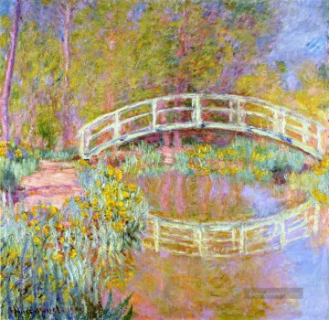 Die Brücke in Monet s Garten Claude Monet impressionistische Blumen Ölgemälde